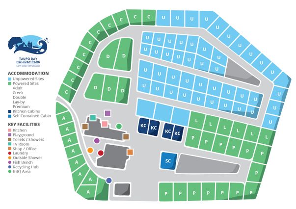 Taupo Bay Map updated 2025